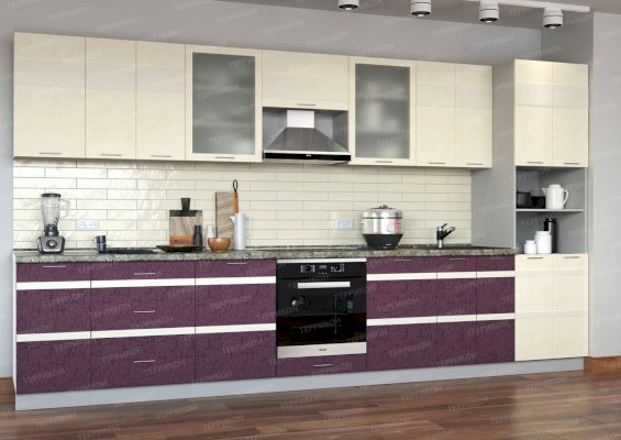 Модульный кухонный гарнитур Успех синга пурпур (Террикон)