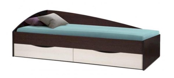 Кровать асимметричная боковая Фея-3 (Олмеко)